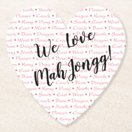 We houden van Mah Jongg Onderzetter