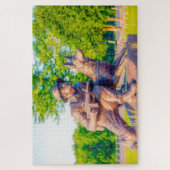 We houden van Memorial Park Neillsville Wisconsin. Legpuzzel (Verticaal)