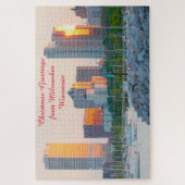 We houden van Milwaukee Wisconsin. Jigzaag Puzzle Legpuzzel (Verticaal)