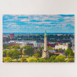 We houden van Milwaukee Wisconsin. Legpuzzel