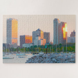 We houden van Milwaukee Wisconsin. Legpuzzel