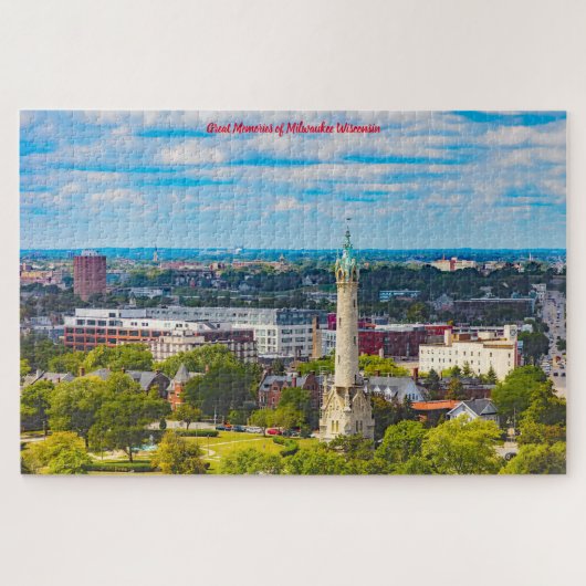 We houden van Milwaukee Wisconsin. Legpuzzel (Horizontaal)