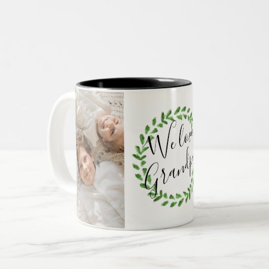 We houden van Mok voor aangepaste foto's op opa (Voorkant links)