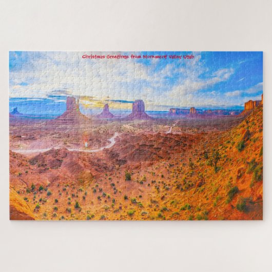 We houden van Monument Valley Utah Jigzaag Puzzle Legpuzzel (Horizontaal)