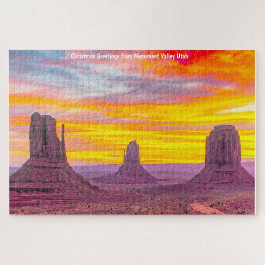 We houden van Monument Valley Utah Jigzaag Puzzle Legpuzzel (Horizontaal)