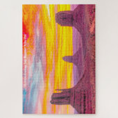 We houden van Monument Valley Utah Jigzaag Puzzle Legpuzzel (Verticaal)