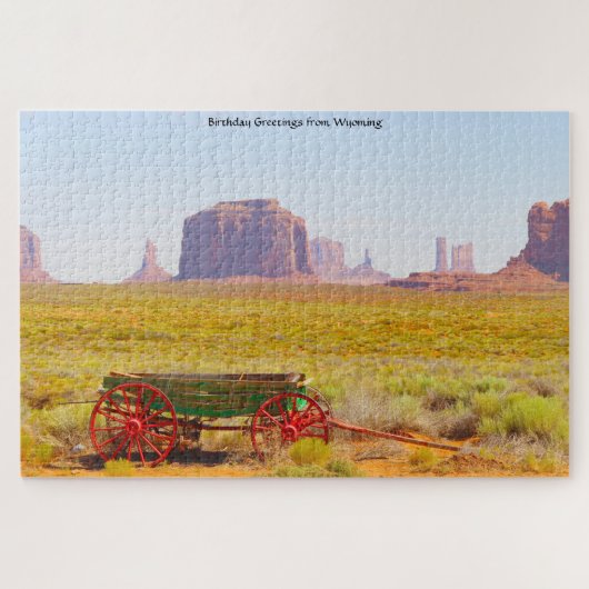 We houden van Monument Valley Wyoming. Jigzaag Puz Legpuzzel (Horizontaal)