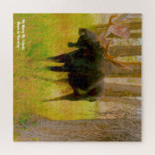 We houden van Moose Wyoming. Jigzaag Puzzle Legpuzzel (Horizontaal)