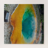 We houden van morning Glory Pool Wyoming. Legpuzzel (Horizontaal)