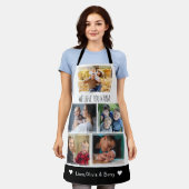 We houden van Nana Grandkids 5 foto zwart-wit Schort (Gedragen)