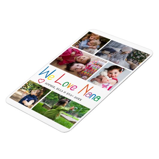 We houden van Nana Photo Collage Magneet (Linkerzijde)