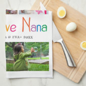 We houden van Nana Photo Collage Theedoek (Quarter Fold)