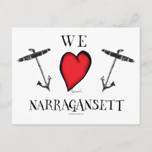 we houden van narragansett briefkaart