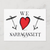 we houden van narragansett briefkaart (Voorkant)