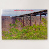 We houden van New River Gorge West Virginia. Jigza Legpuzzel (Horizontaal)