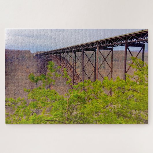 We houden van New River Gorge West Virginia. Legpuzzel (Horizontaal)