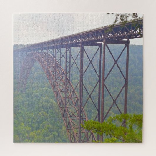 We houden van New Rivers Gorge West Virginia. Legpuzzel (Verticaal)