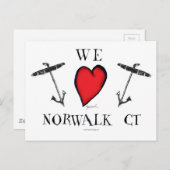 we houden van norwalk connecticut briefkaart (Voorkant / Achterkant)