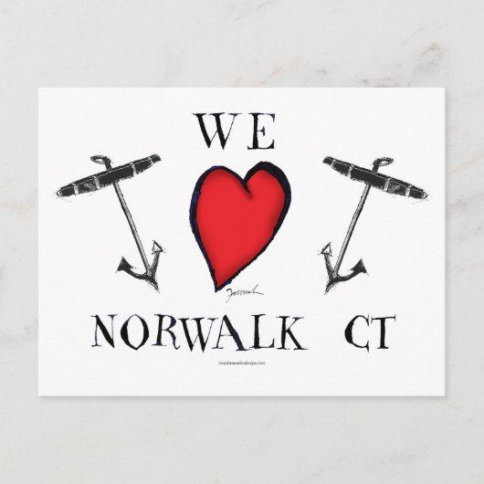 we houden van norwalk connecticut briefkaart (Voorkant)