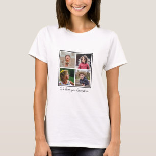 We houden van oma 4 Foto Collage T-shirt