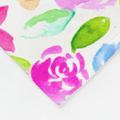 We houden van oma Foto Collage bloemen Fleece Deken (Hoek)