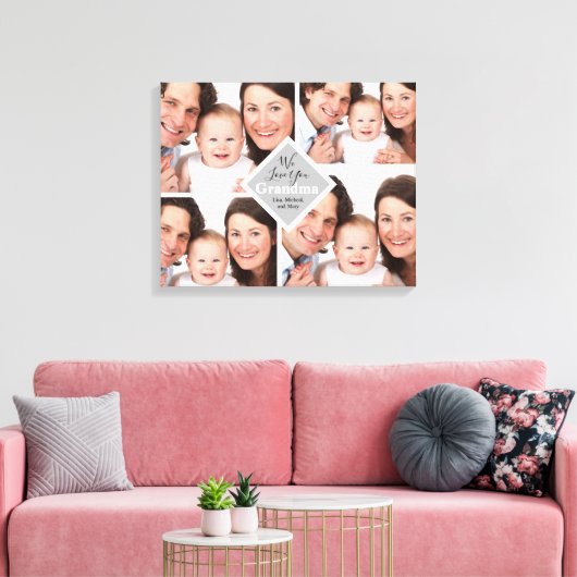 We houden van oma Foto's Monogram Name Canvas (Insitu (Woonkamer))