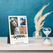 We houden van oma kleinkinderen 3 Foto Collage Fotoplaat (Zijkant)