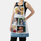 We houden van oma kleinkinderen 5 foto blauw en wi schort (Insitu)