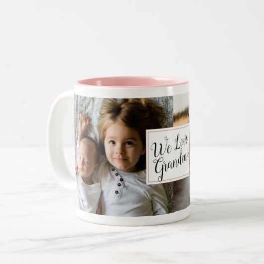 "We houden van oma" Koffiekoffie Mok Gift (Voorkant links)