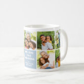 We houden van oma Modern Dusty Blue Photo Collage Koffiemok (Voorkant rechts)