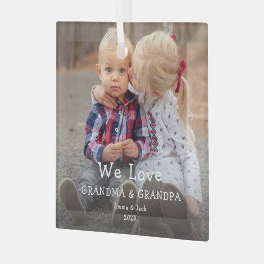 We houden van oma & opa Ornament (Voorkant links)