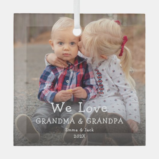 We houden van oma & opa Ornament (Voorkant)