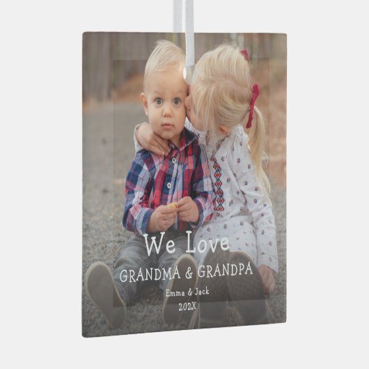 We houden van oma & opa Ornament (Voorkant Rechts)