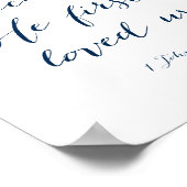 We houden van omdat hij voor het eerst van ons hie poster (Hoek)