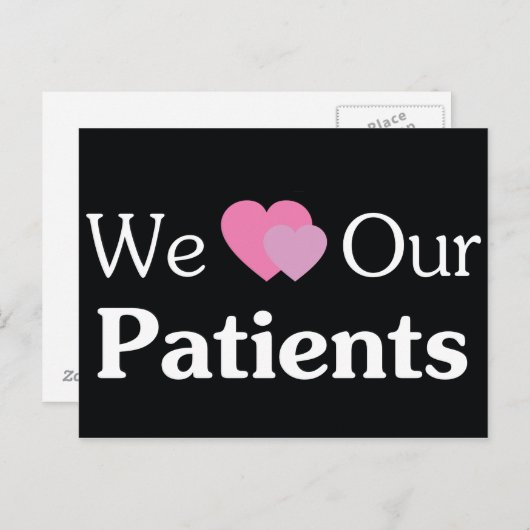 We houden van ons Briefkaart patiënten (Voorkant / Achterkant)