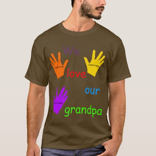 We houden van ons opa T-shirt (Voorkant)