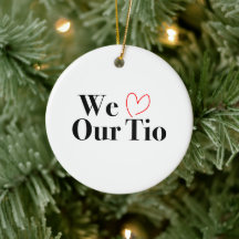 We houden van ons Tio Christmas Photo Ornament