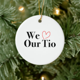 We houden van ons Tio Christmas Photo Ornament