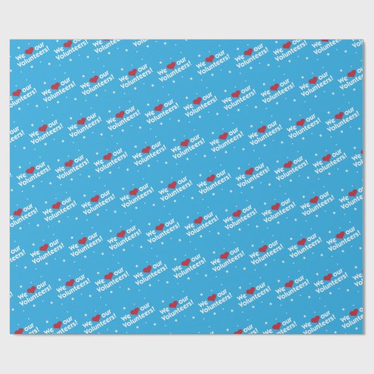 We houden van ons vrijwilligershart cadeaupapier (Vlak)