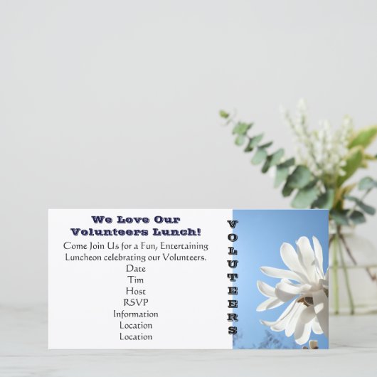 We houden van onze Bedankt met de 'VRIJWILLIGERS L (Staand voorkant)