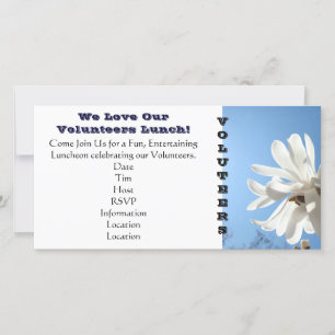 We houden van onze Bedankt met de 'VRIJWILLIGERS L