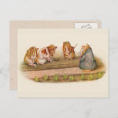 We houden van onze kleine Garden Guinee Pig Briefkaart (Voorkant / Achterkant)