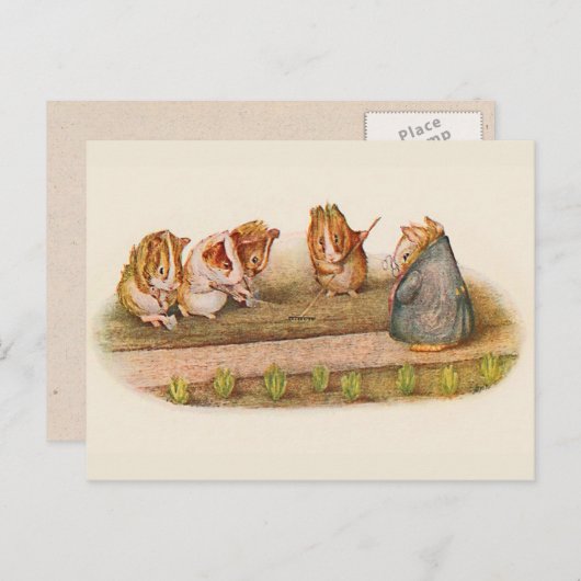 We houden van onze kleine Garden Guinee Pig Briefkaart (Voorkant / Achterkant)