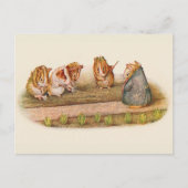 We houden van onze kleine Garden Guinee Pig Briefkaart (Voorkant)