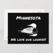 We houden van onze Loonies Funny MN Briefkaart (Voorkant / Achterkant)