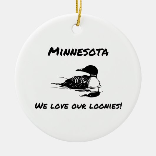 We houden van onze Loonies Funny MN Ornament (Voorkant)