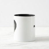 We houden van onze Nikkie gepersonaliseerde koffie Mok (Midden)