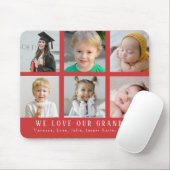 We houden van onze oma |Grootkinderen Foto Collage Muismat (Met muis)
