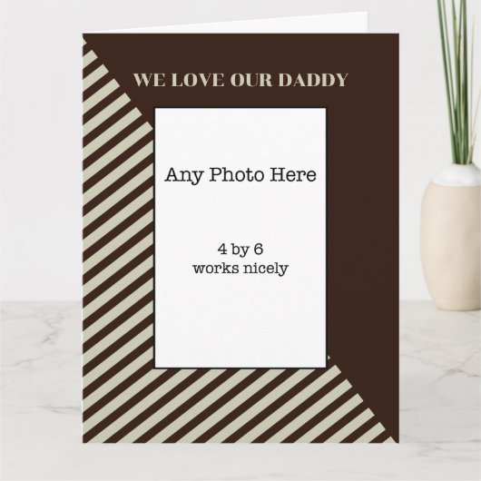 We houden van onze papa Vaderdag Kaart (Voorkant)