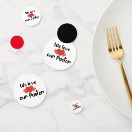 We houden van onze pastoor confetti